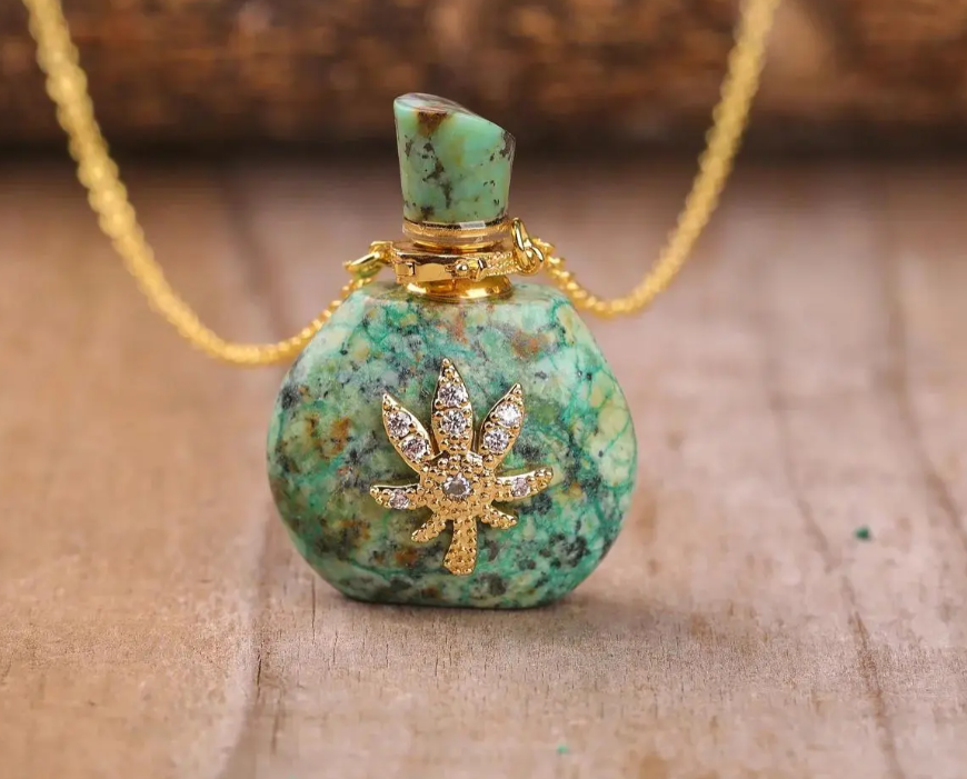 Photograph of product: Amazonite Perfume Pendant