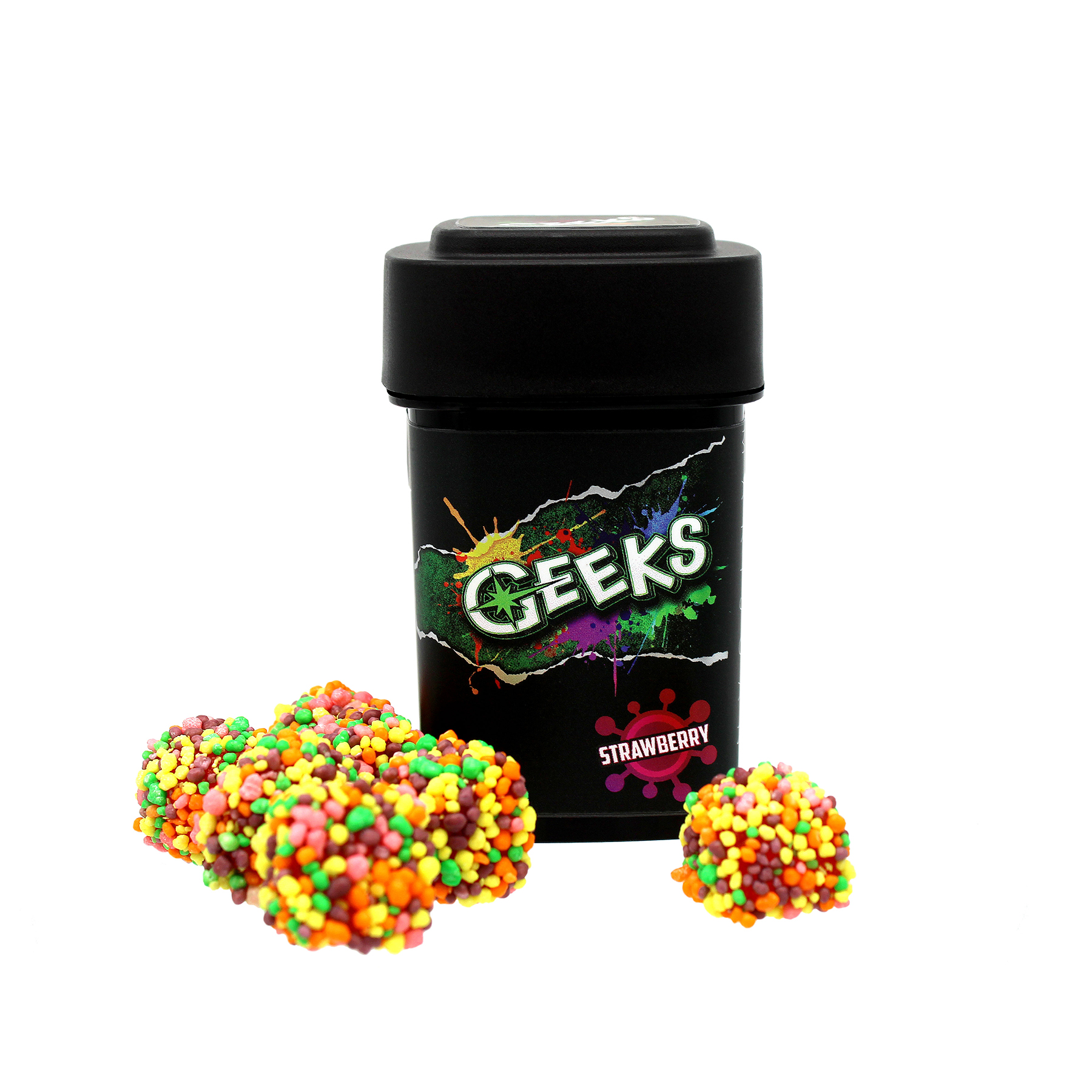 Photograph of product: Strawberry Geeks (100mg)