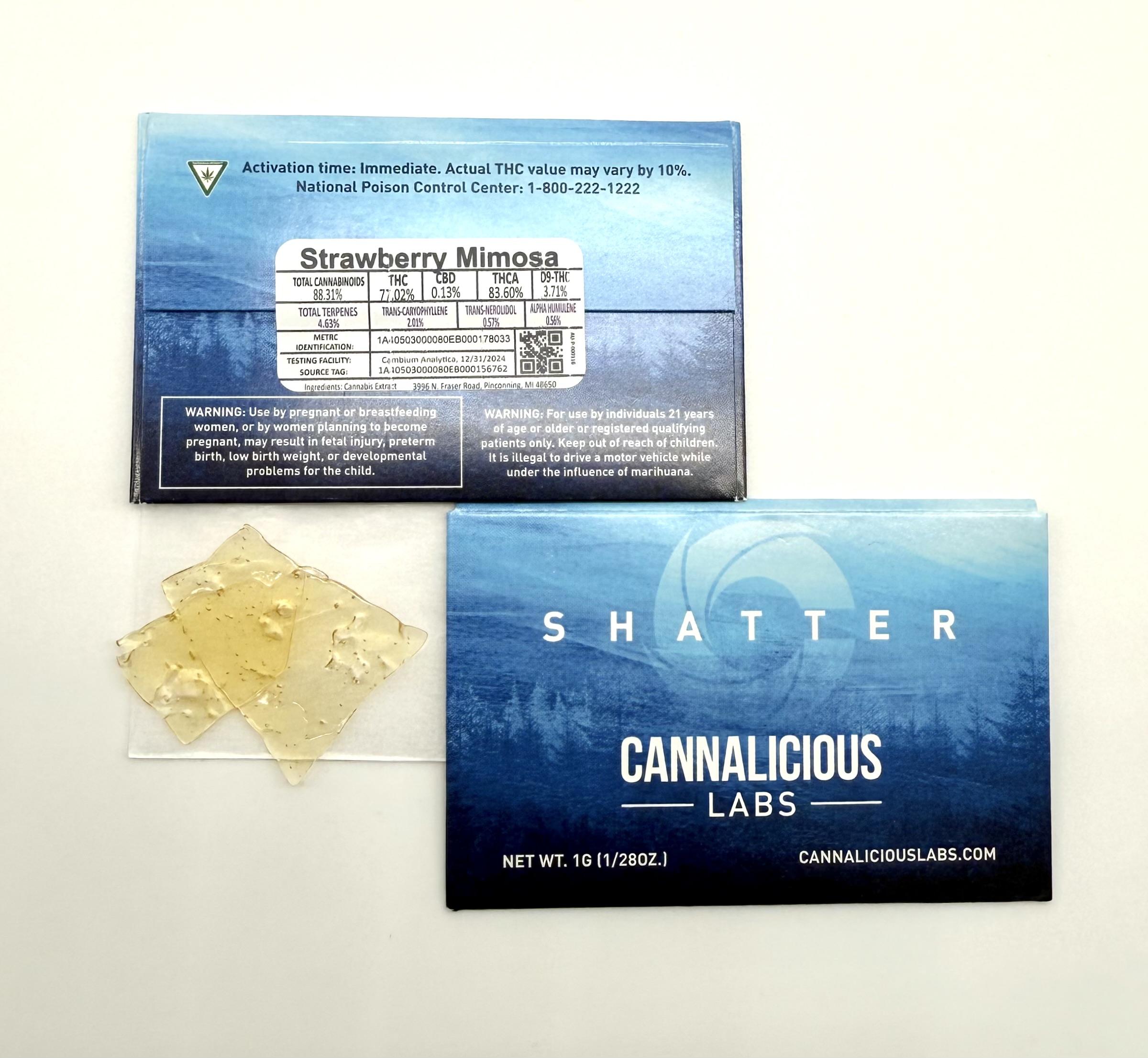 Photograph of Product: SHATTER - STRAWBERRY MIMOSA 1G
