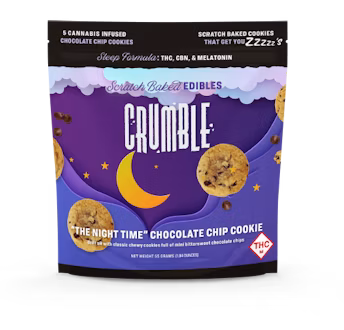 Photograph of product: Crumble | 100mg | Chocolate Chip Cookies | Night-Time