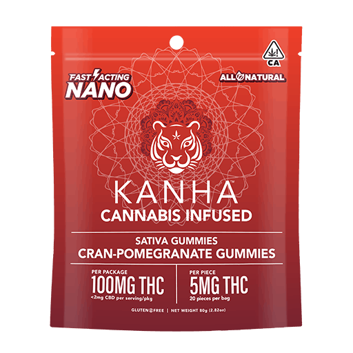 Photograph of product: NANO | Cran-Pomegranate Punch | 100mg Gummies