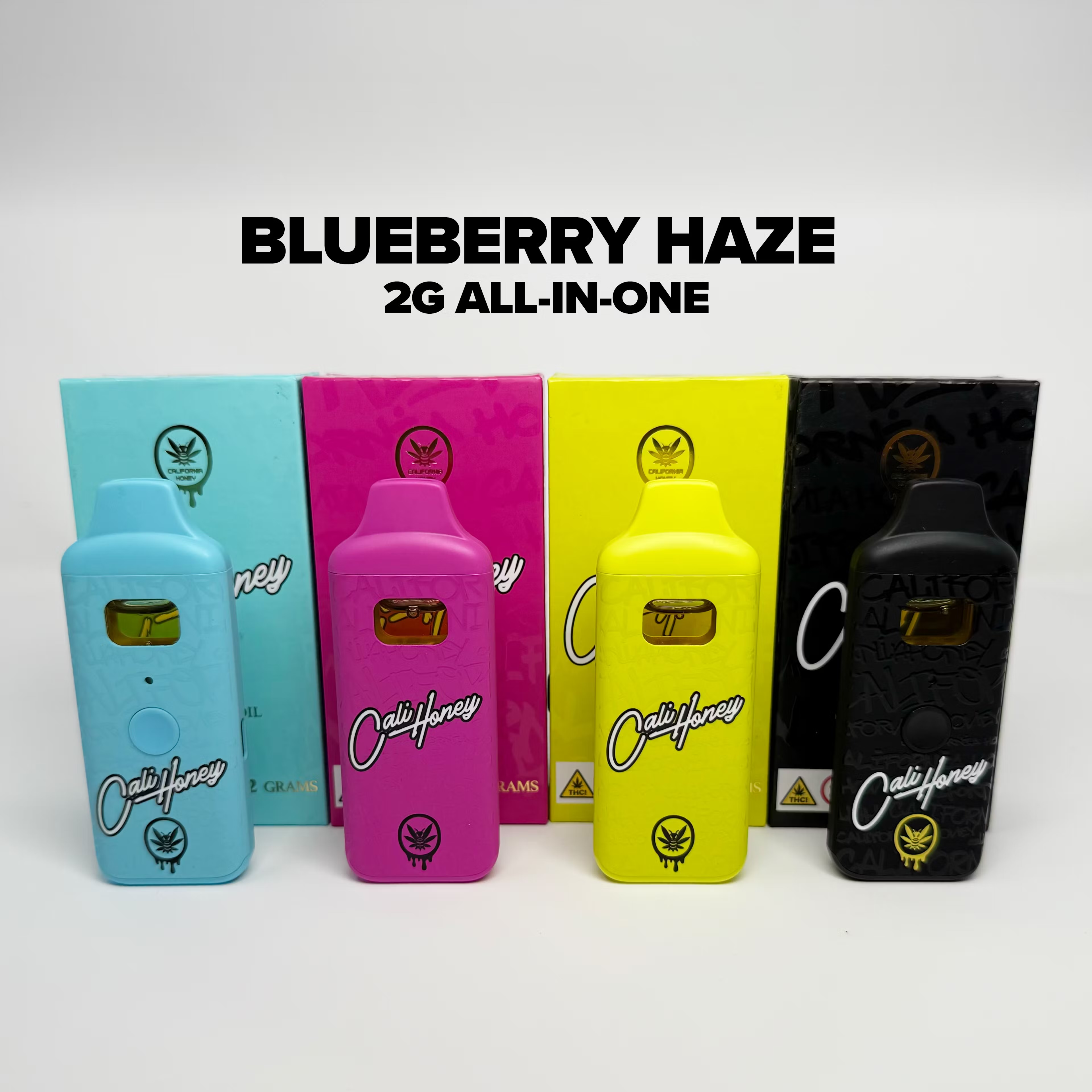 Photograph of product: CALI HONEY | BLUEBERRY HAZE | 2 GRAM AIO