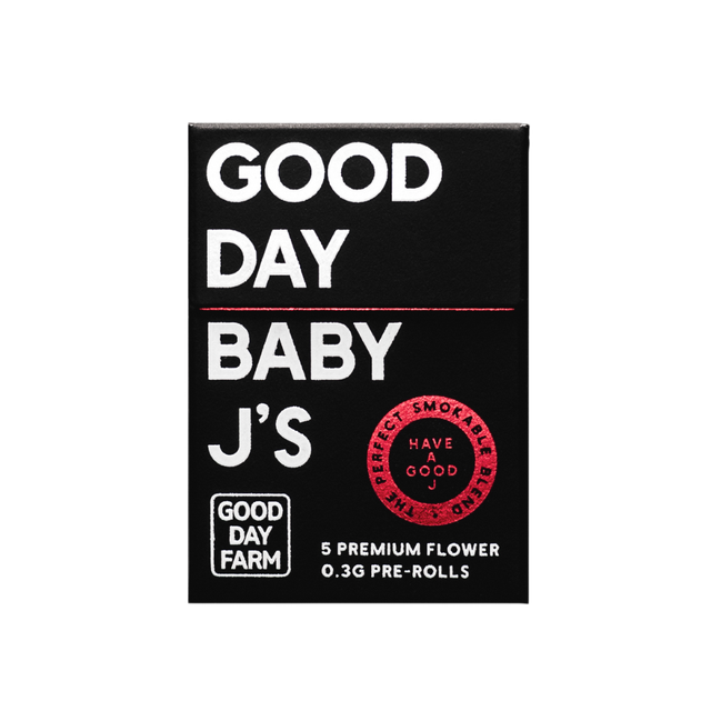 Photograph of product: GDF: Pre-Roll Pack | Carbon Candy #4 | Good Day Baby J's ea | 5pk