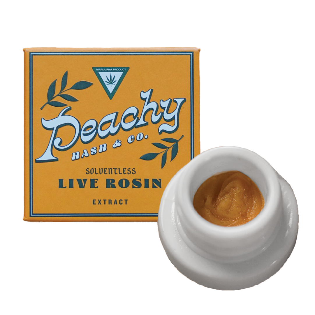 Photograph of product: Peachy 1g Live Rosin Cherry Paloma