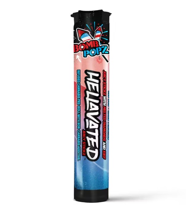 Photograph of product: Bomb Popz Juicy Stickz Infused Preroll | 0.75g