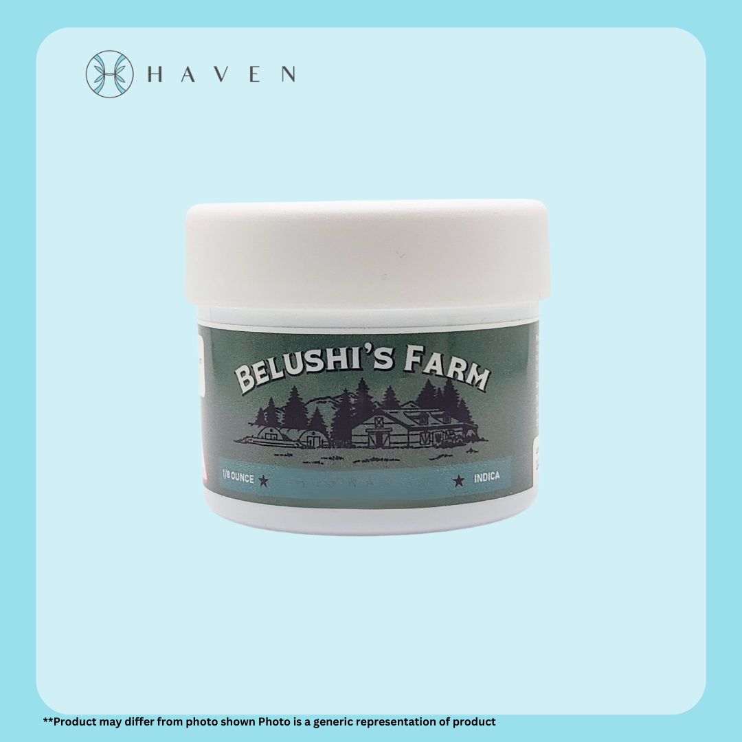 Photograph of product: 3.5g LA Kush Cake (PrePacked Bud) | Belushi Farms