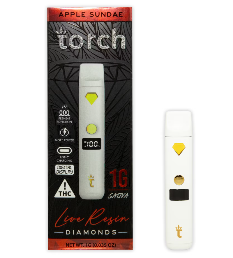 Photograph of product: Apple Sundae Disposable LR Torch