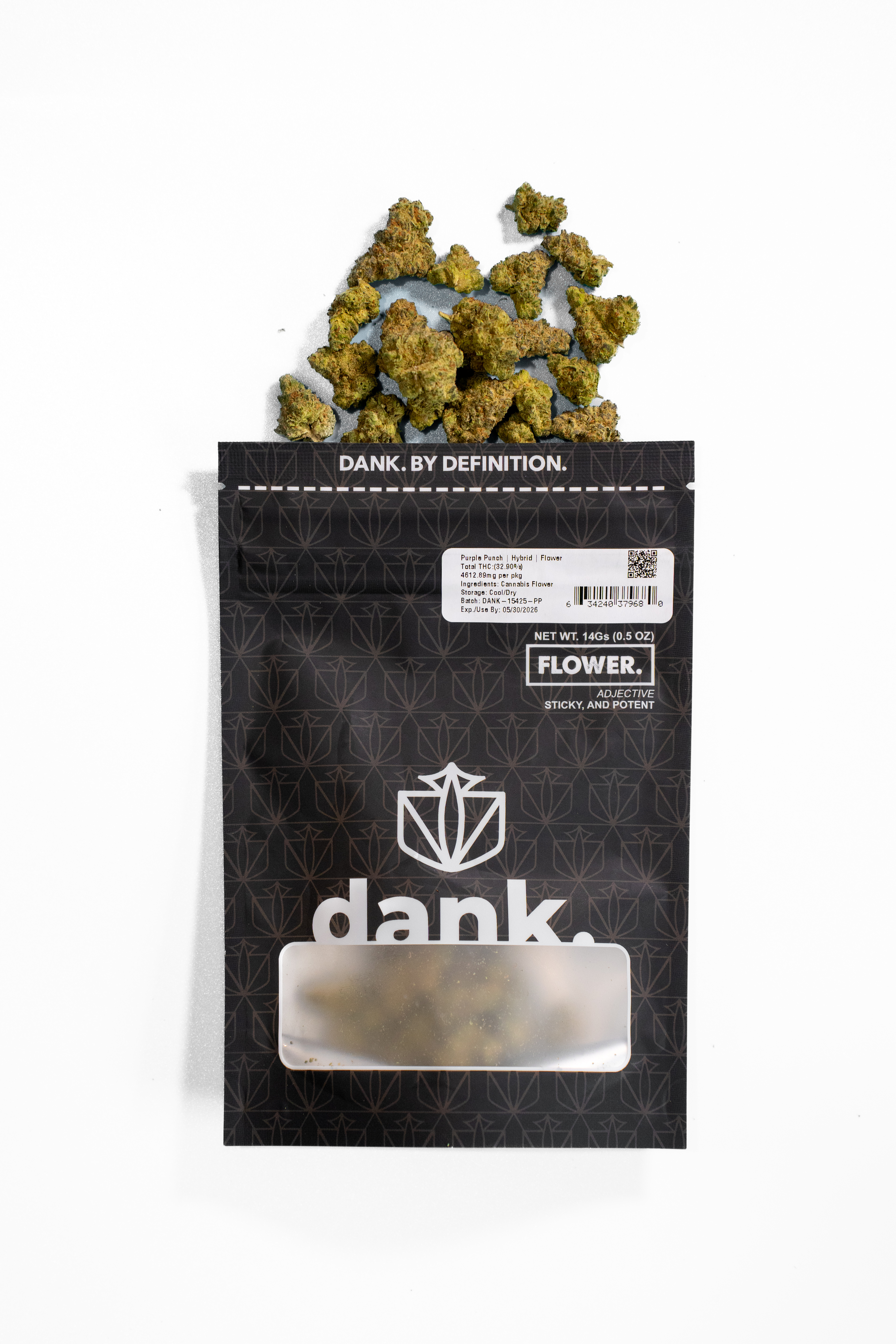 Photograph of product: Purple Kush 14G Flower | Dank |