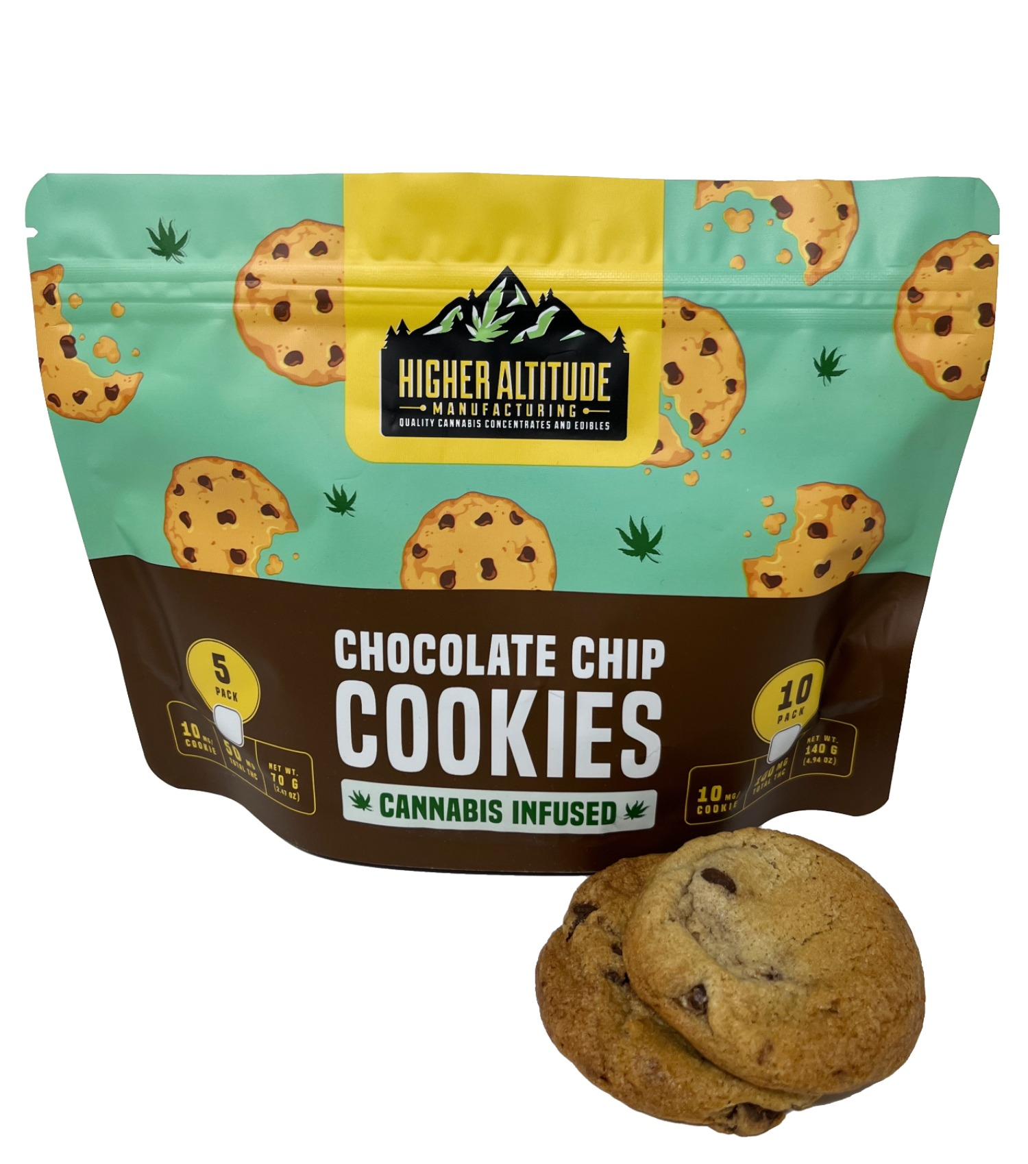 Photograph of product: 10mg TH-oui Chocolate Chip Cookie 10-Pack by Higher Altitude