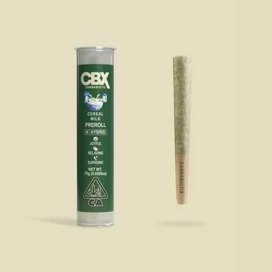 Photograph of product: CBX - Cereal Milk Preroll (H) 0.75g