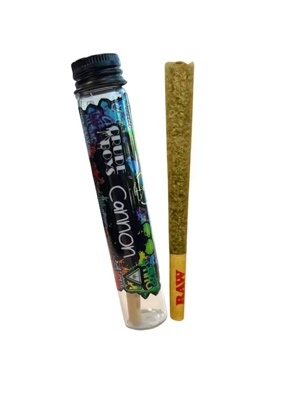 Photograph of product: Crude Boys | Tiger Hippie Cannons | Infused Pre Roll