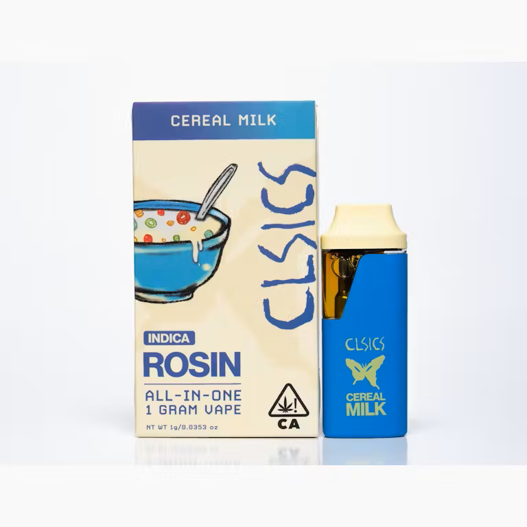 Photograph of product: CEREAL MILK 1G LIVE ROSIN ALL IN ONE VAPE