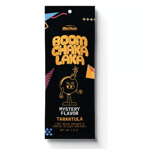 Photograph of product: Boom Chaka Laka - 1.3G Tarantula Infused Preroll - Mystery Flavor