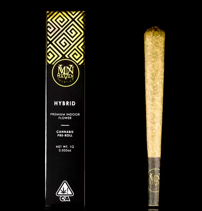 Photograph of product: Maven French Lotus Hybrid Preroll 1g