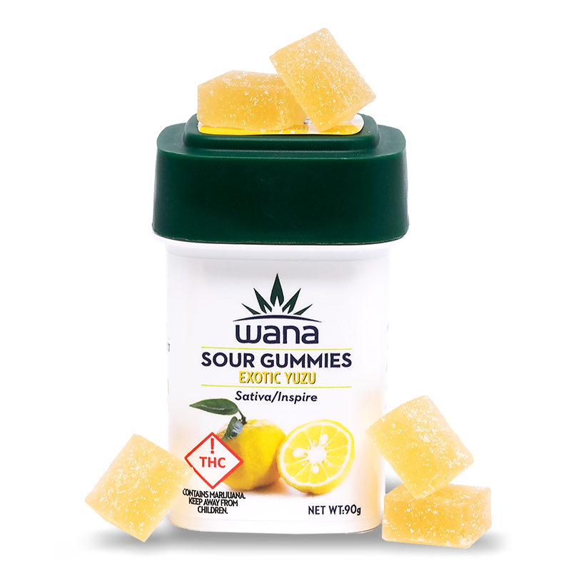 Photograph of product: Medical Wana Exotic Yuzu Sativa/Inspire High Dose Gummies, 1000mg