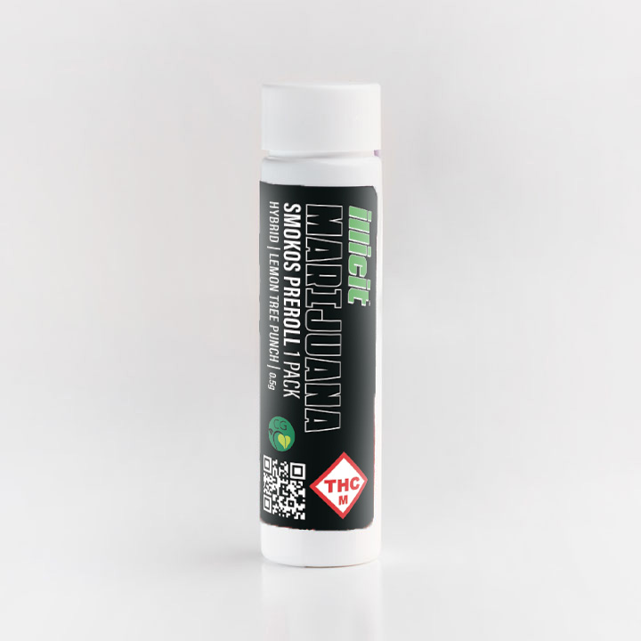 Photograph of product: Lemon Tree Punch Smokos Pre-Roll .5g