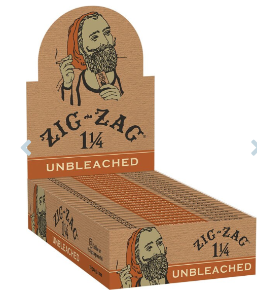Photograph of product: Accessories - Zig Zag - Unbleached Rolling Papers - 1 1/4