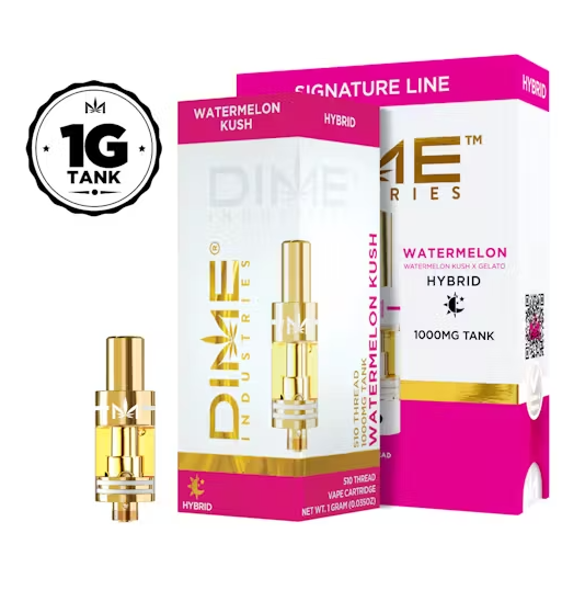 Photograph of product: Dime Industries | Watermelon Kush | Cartridge | 1g