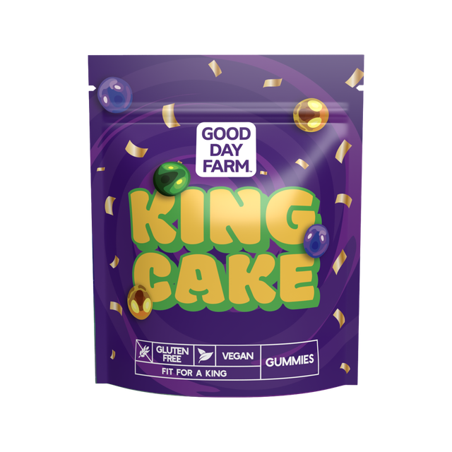 Photograph of product: GDF: Multi-Dose Gummies | King Cake | 400mg | 10pk