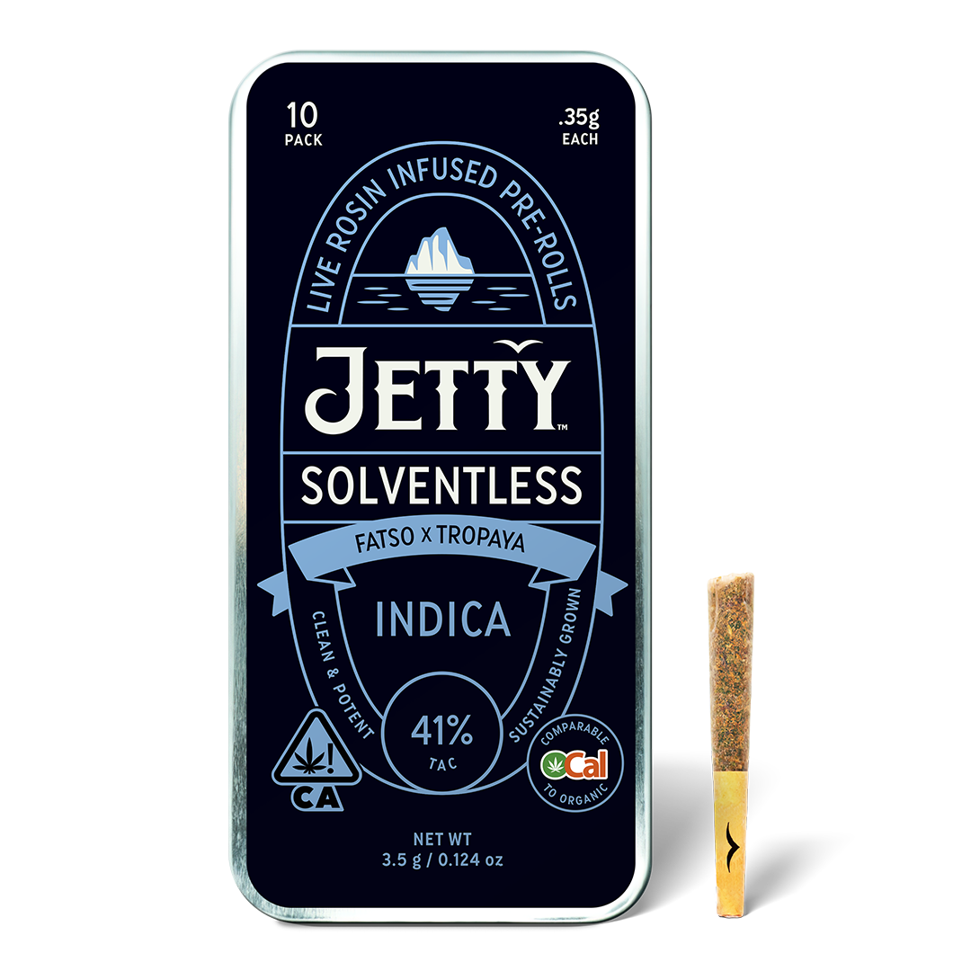 Photograph of product: 10pk OCal Solventless Rosin Pre Rolls - Fatso x Tropaya