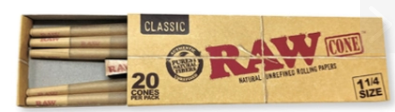 Photograph of product: Raw Classic 1 1/4 Size 20pk
