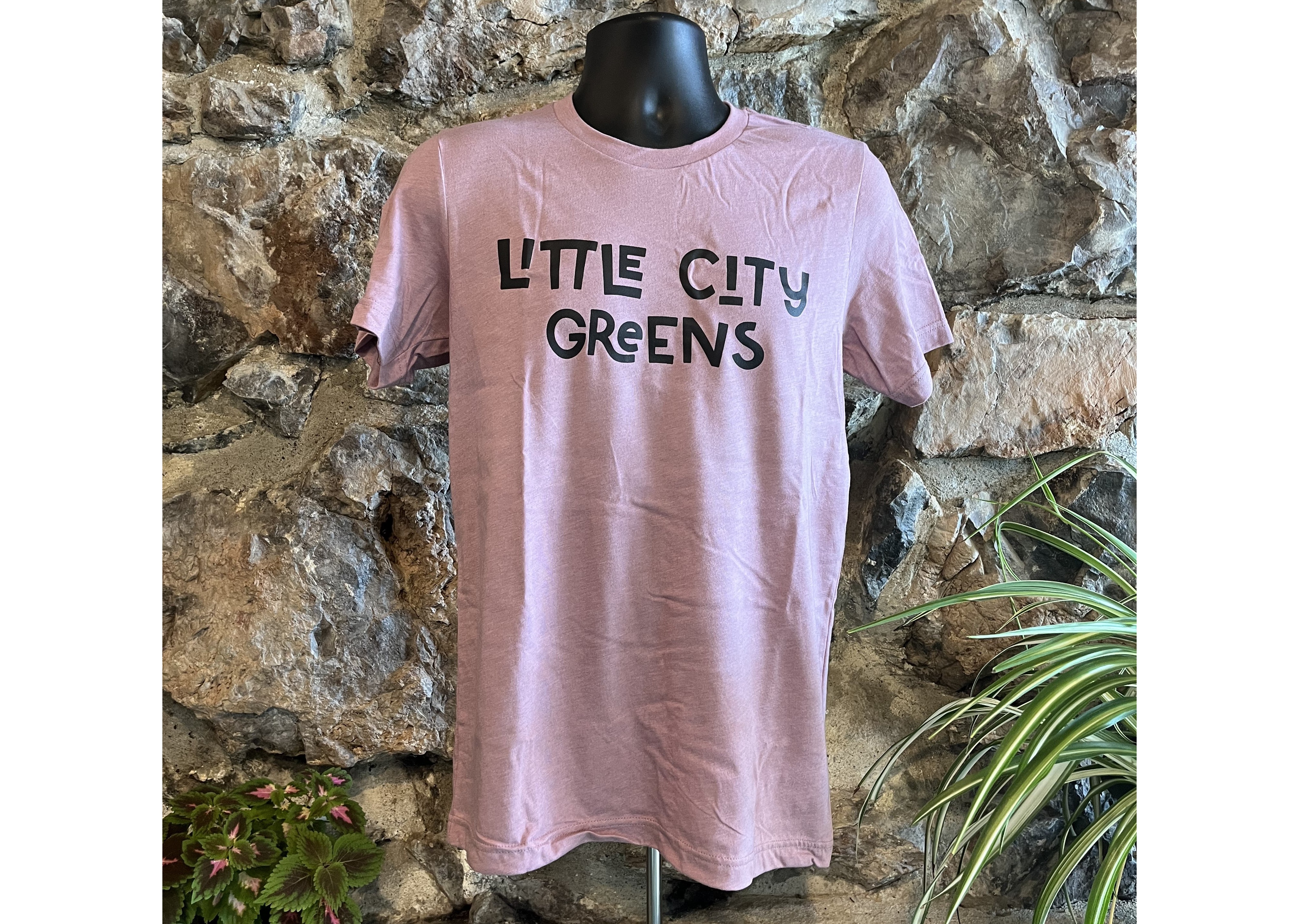 Photograph of product: Little City Greens Logo T Shirt - Mauve Purple