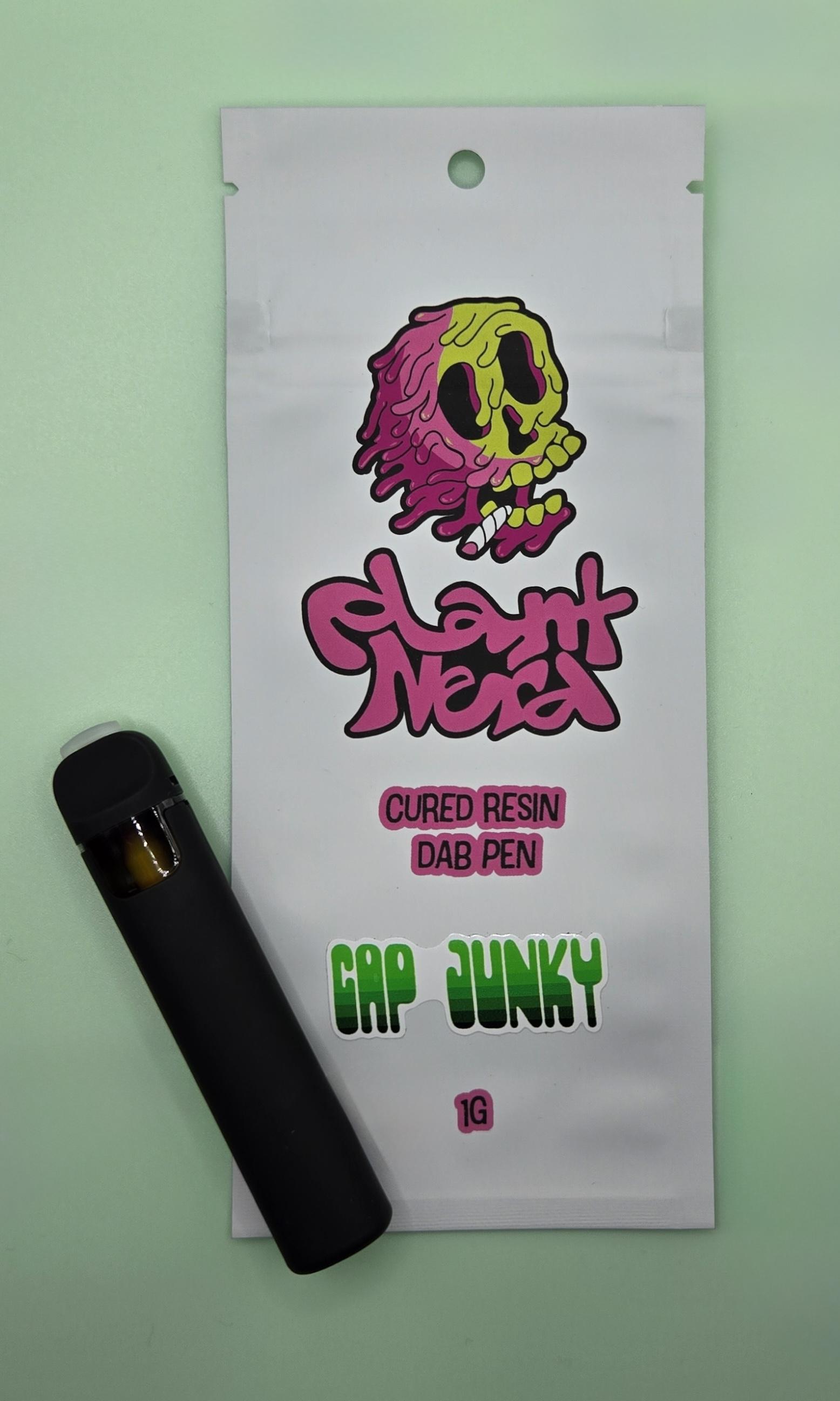 Photograph of product: Cap Junky Cured Resin Dab Pen | Plant Nerd | 1g