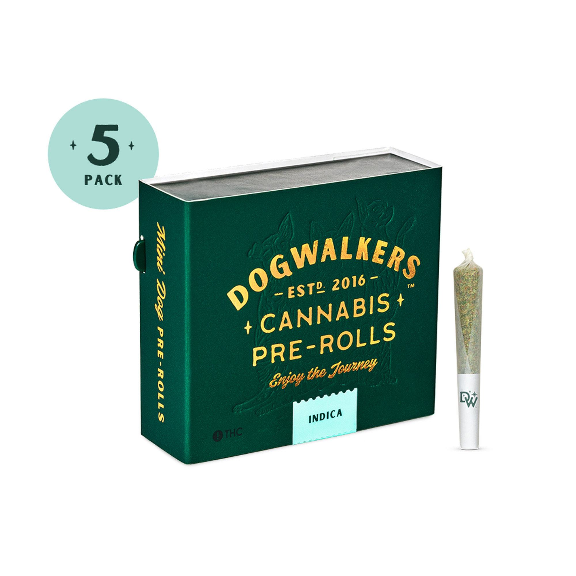 Photograph of product: Dogwalkers | Garlic Drip | 5 Pack Pre-rolls