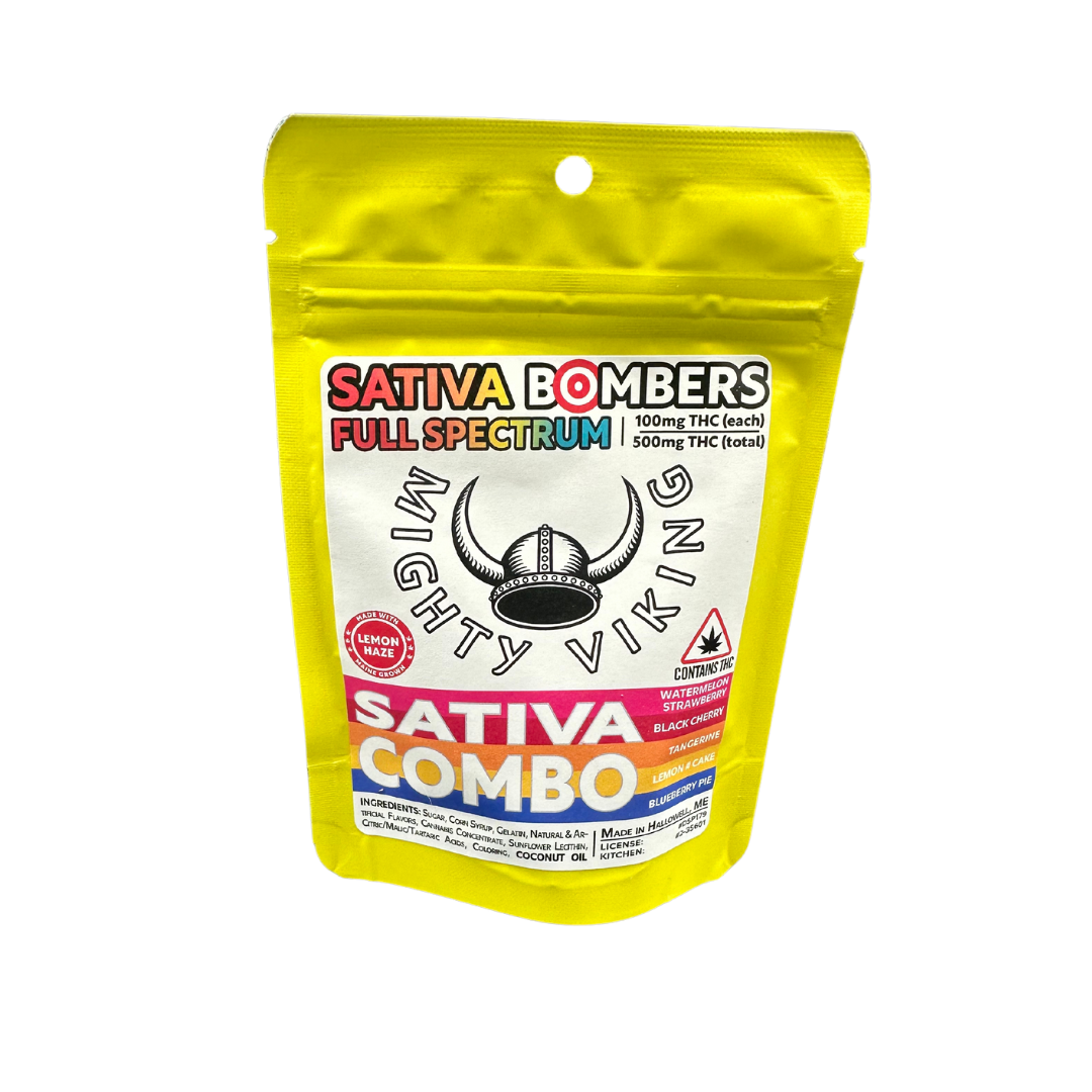 Photograph of product: 100mg Oui'd Bomber Gummies Combo Flavors