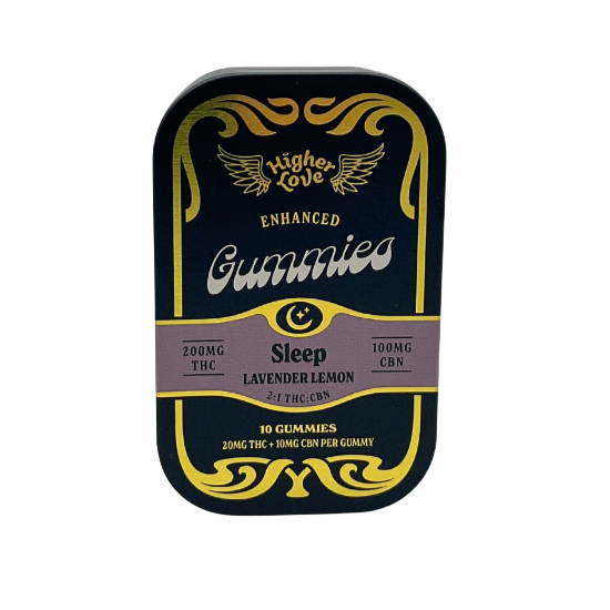 Photograph of product: Higher Love Sleep Gummies 200mg TH-oui | 100mg CBN