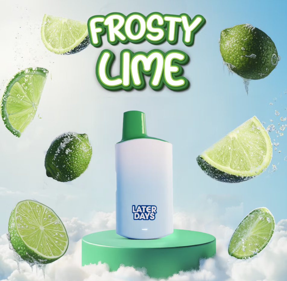 Photograph of product: Disposable Vape Cart - Frosty Lime - Later Days - REC