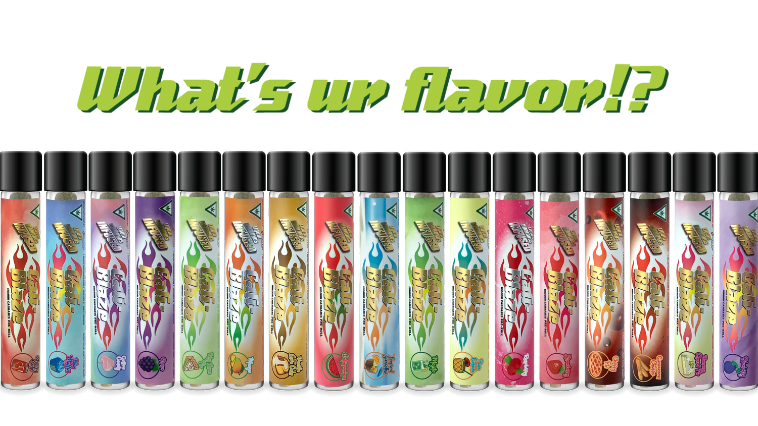Photograph of product: Cali Blaze - Passion Fruit - Liquid Diamond Infused Pre-Roll - 1.2g
