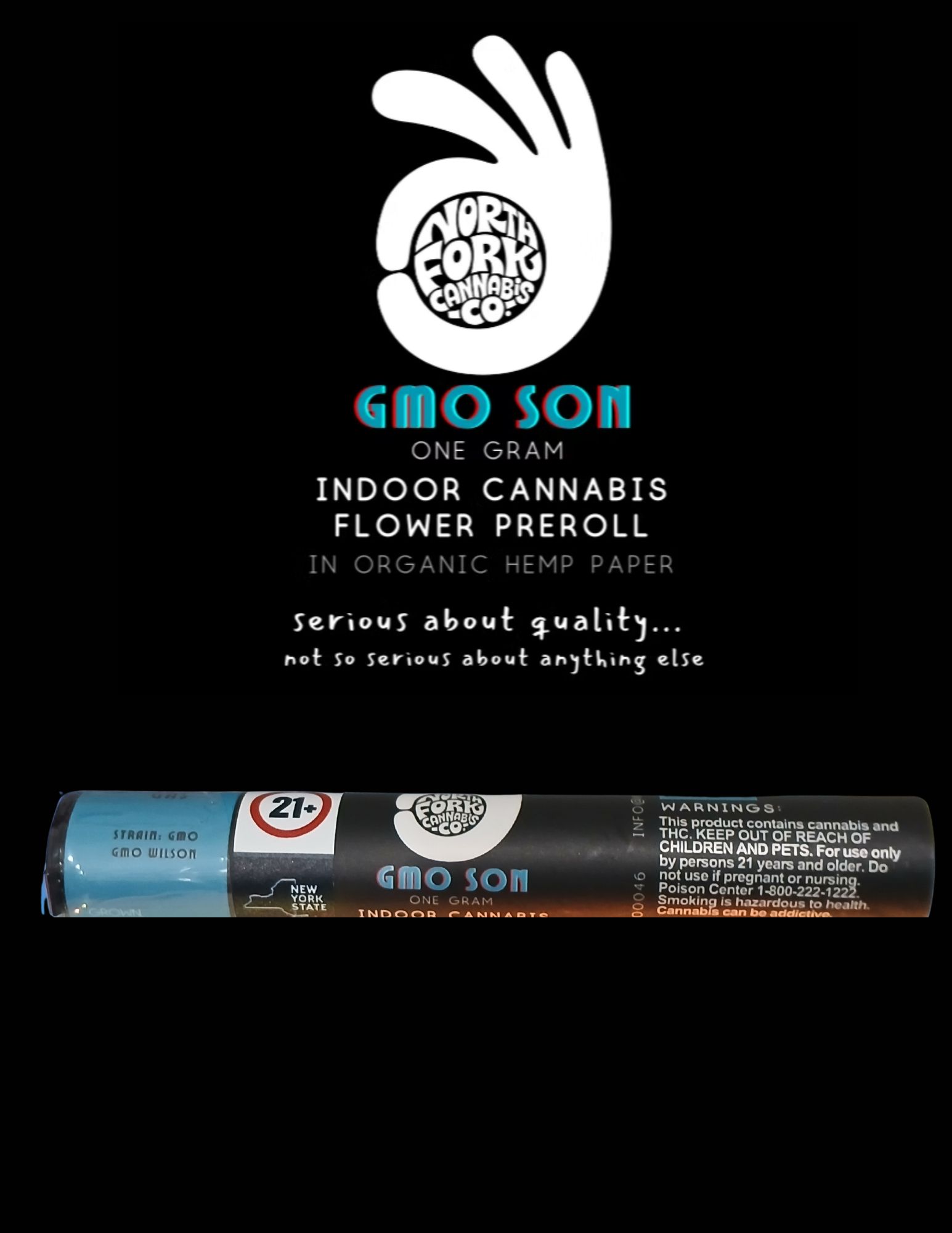 Photograph of product: North Fork Oui'd Co. | 1g Preroll | GMO SON