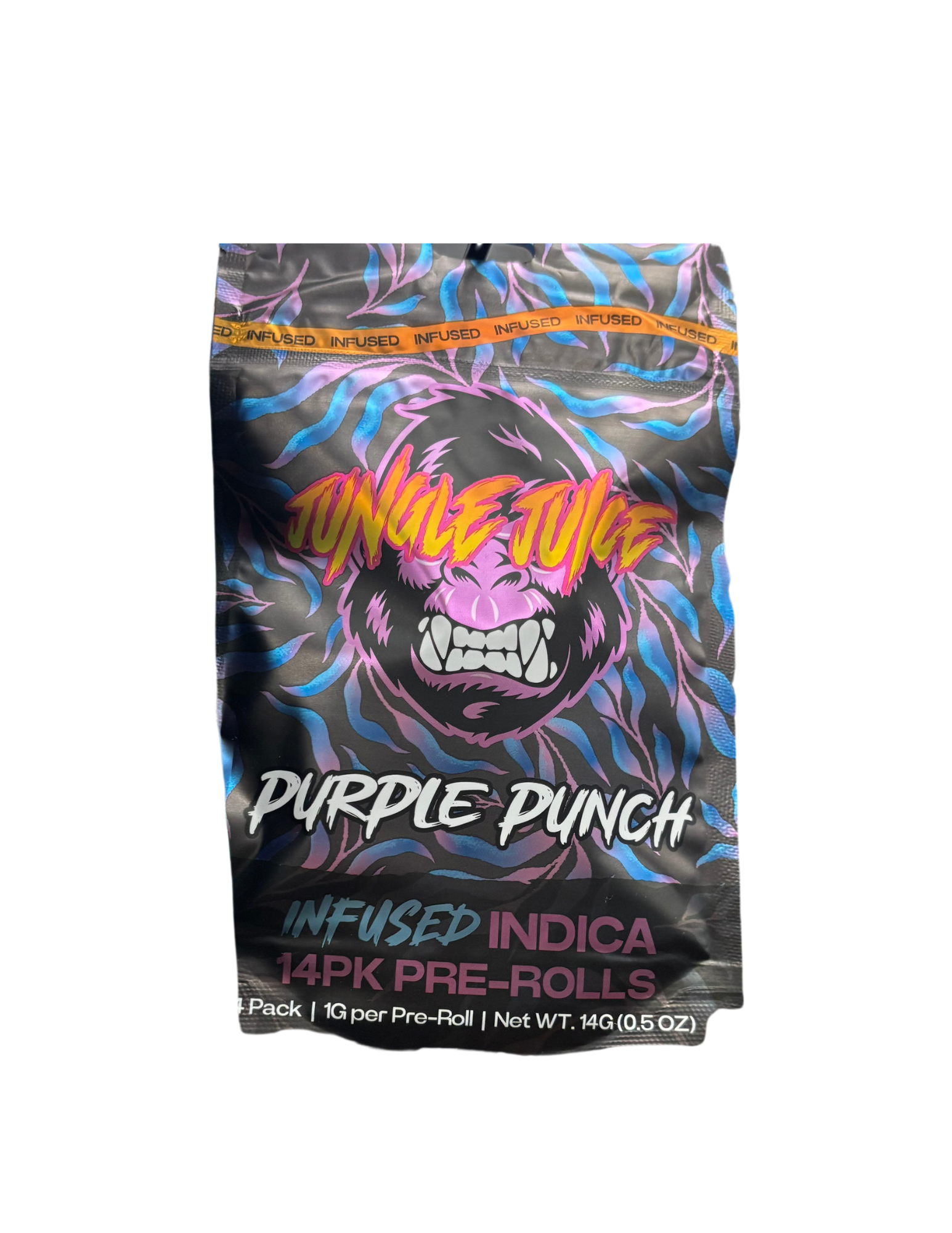 Photograph of product: Infused Pre-Roll | 14pk | Purple Punch | 14g | Jungle Juice