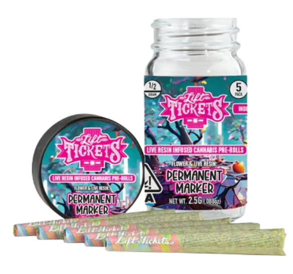 Photograph of product: PERMANENT MARKER [I] 5PK MULTIPACK