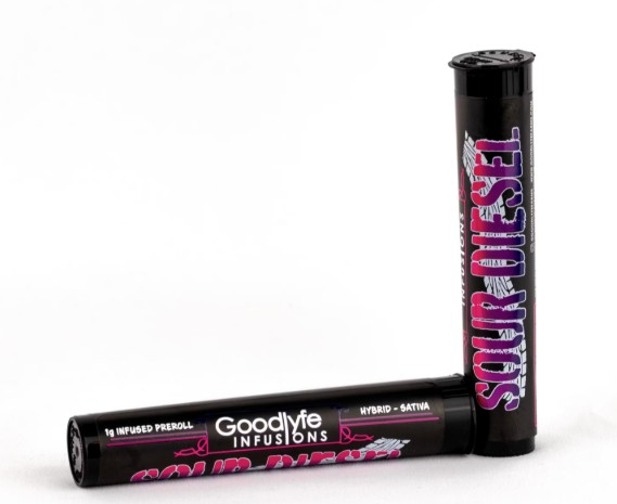 Photograph of product: 1G SOUR DIESEL INFUSED PREROLL