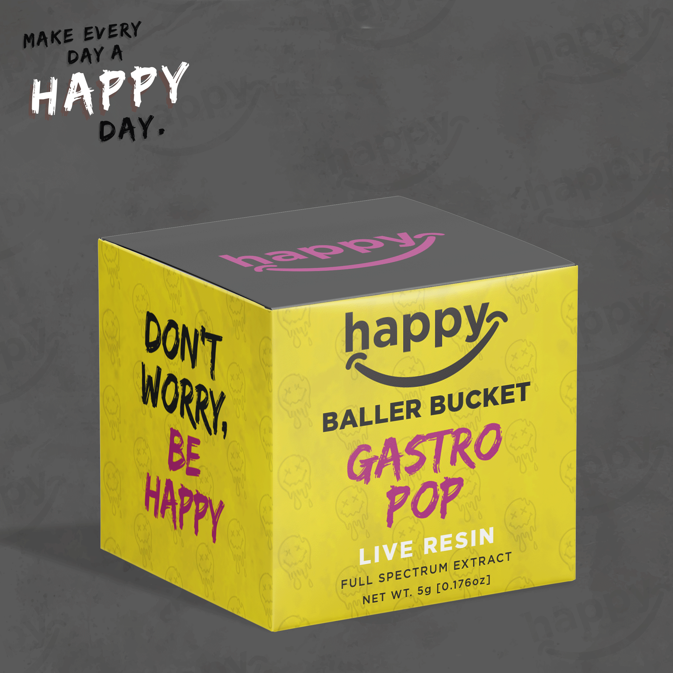 Photograph of product: Happy - Gastro Pop 10G Live Resin Baller Bucket