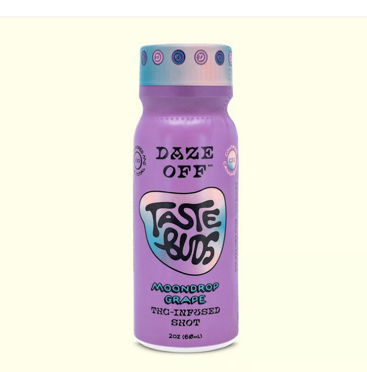 Photograph of product: AZ Daze Off Taste Buds Shots - Moondrop Grape 100mg