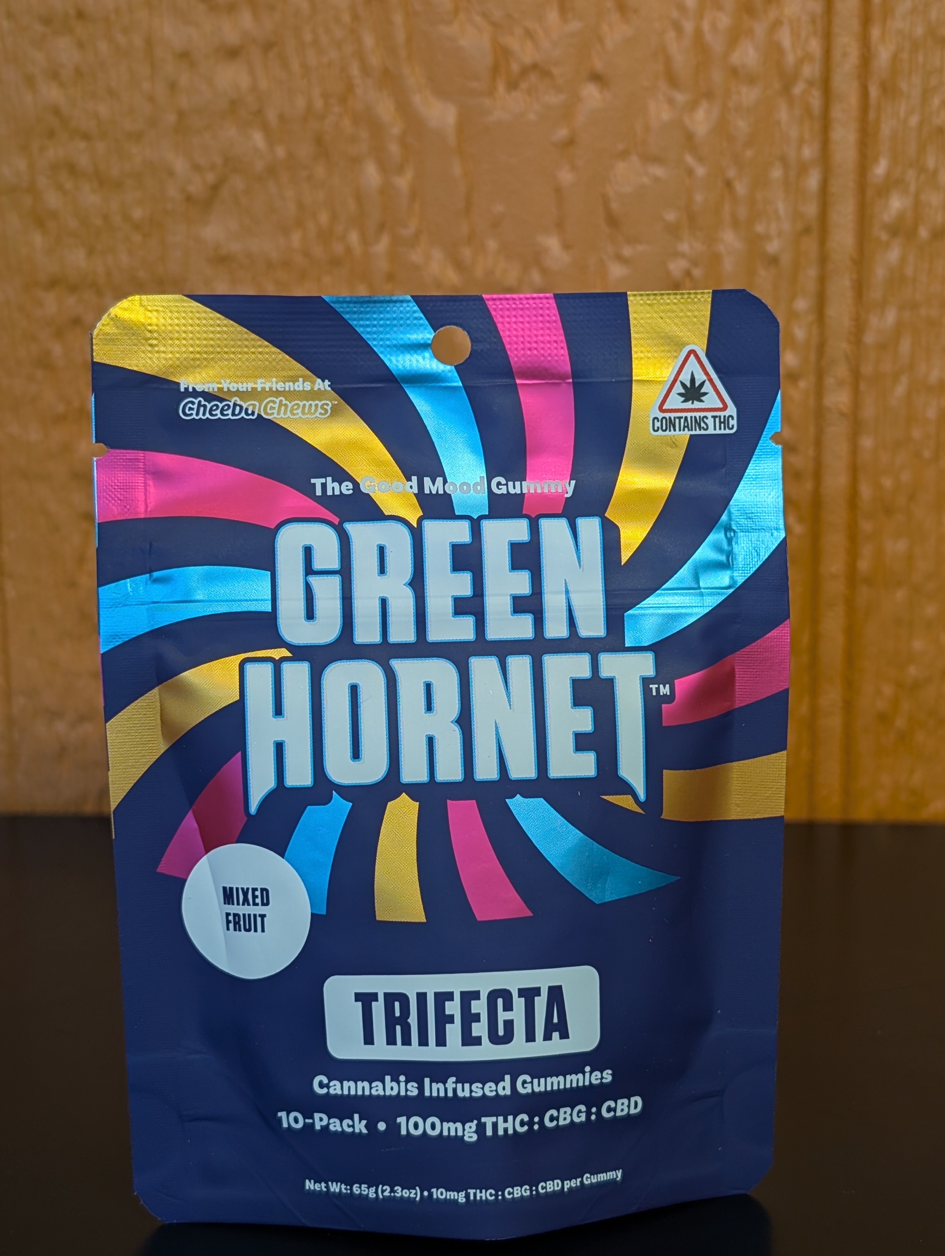 Photograph of product: Green Hornet | Trifecta | 100MG Gummies
