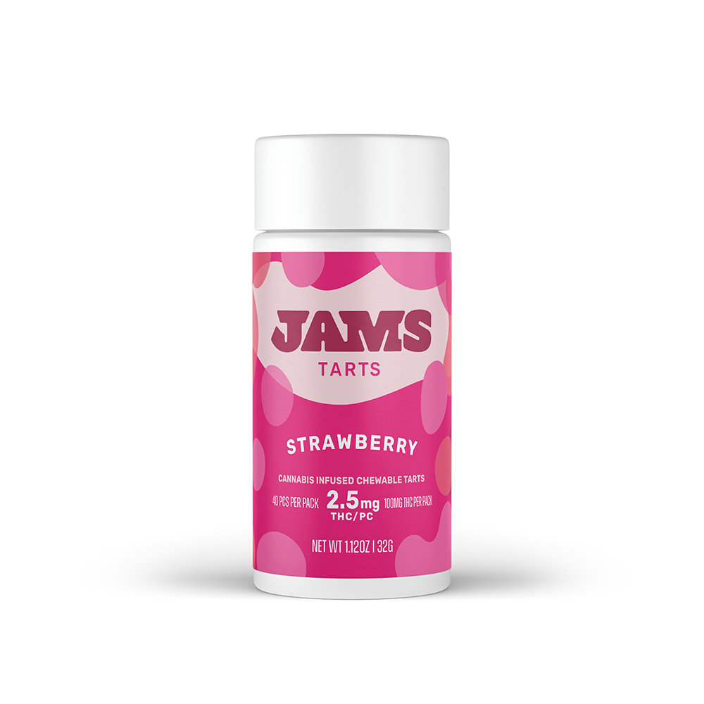 Photograph of product: Jams Tarts Strawberry 100mg (40x2.5mg) - Hybrid