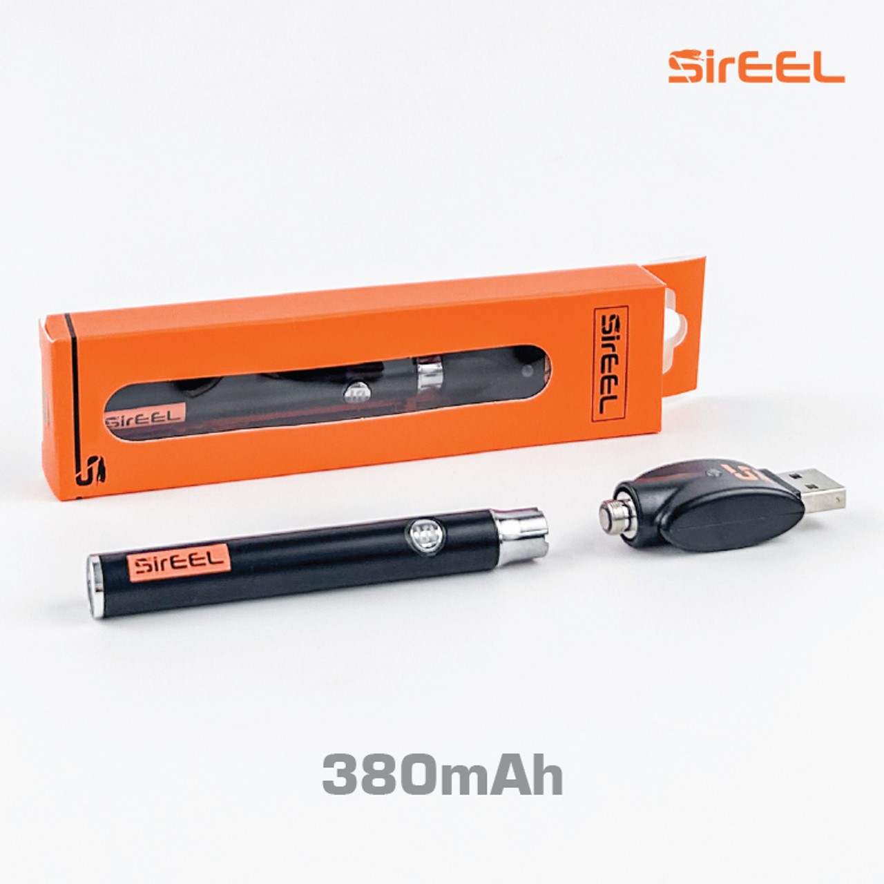 Photograph of product: SirEEL Flashlight 380mAh w/ Preheat Variable Voltage Battery & 510 Thread USB Charger | Black Color