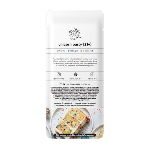 Photograph of product: Unicorn Party 1.0g AIO | botanica blends | Up |