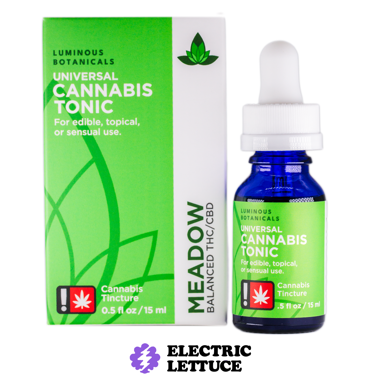 Photograph of product: Luminous Botanicals Meadow Blend Tincture 0.5oz 375mg