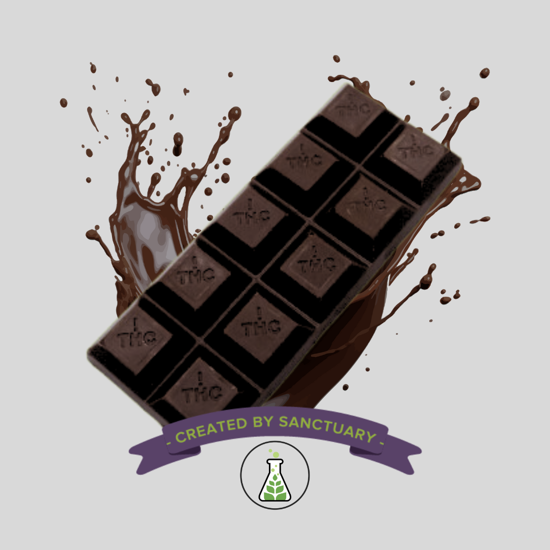 Photograph of product: Dark Chocolate Bar 100mg