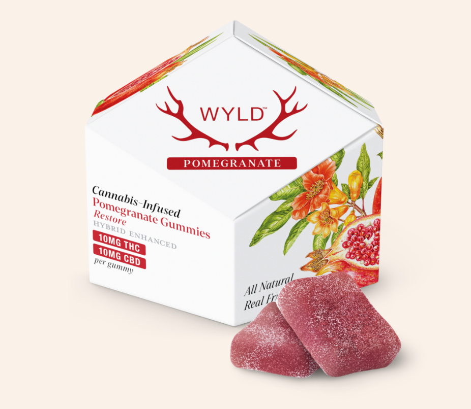 Photograph of product: Wyld | Pomegranate 1:1 Thc:Cbd + Hybrid Enhanced   100 Mg   10 Pack