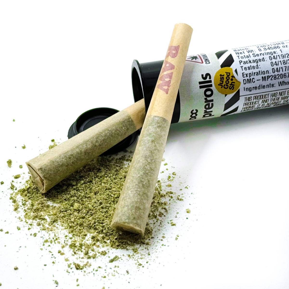 Photograph of product: DCC | Strawberry Kiwi Kush Diamond Infused 2pk Pre-Rolls | 1.0g