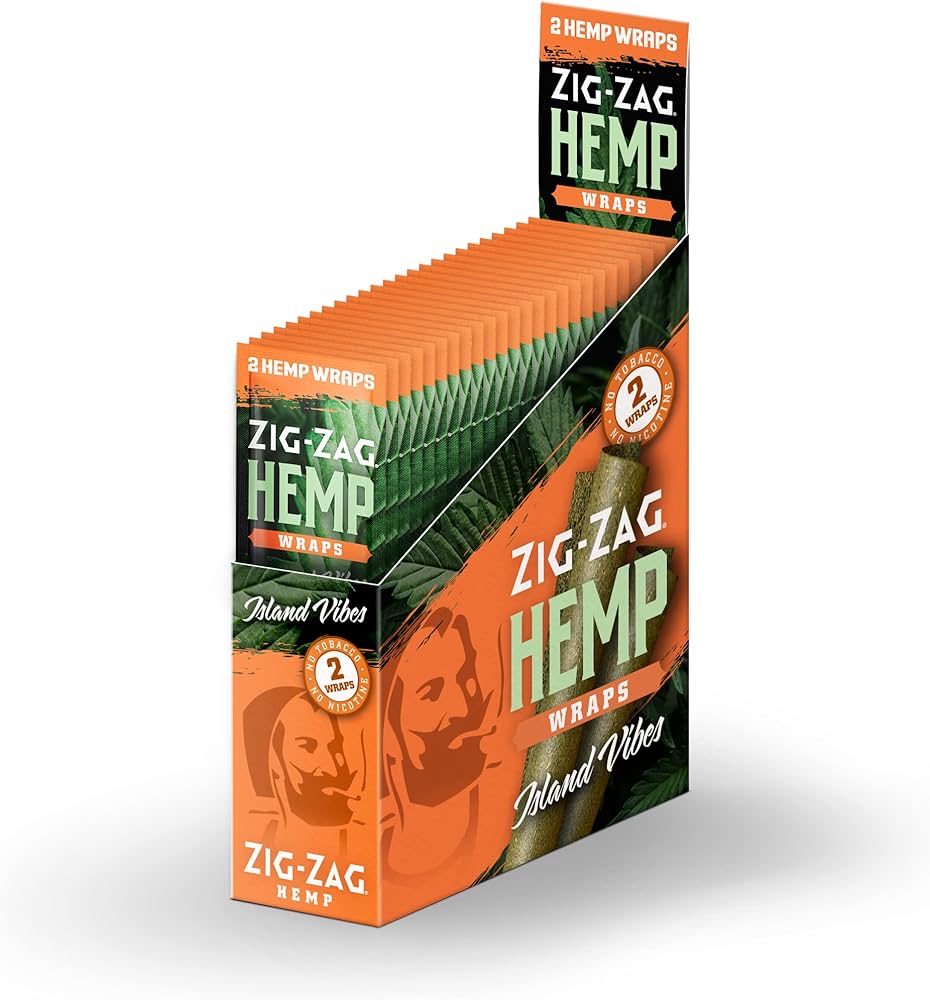 Photograph of product: Zig Zag | Natural | Hemp Wraps 2PK