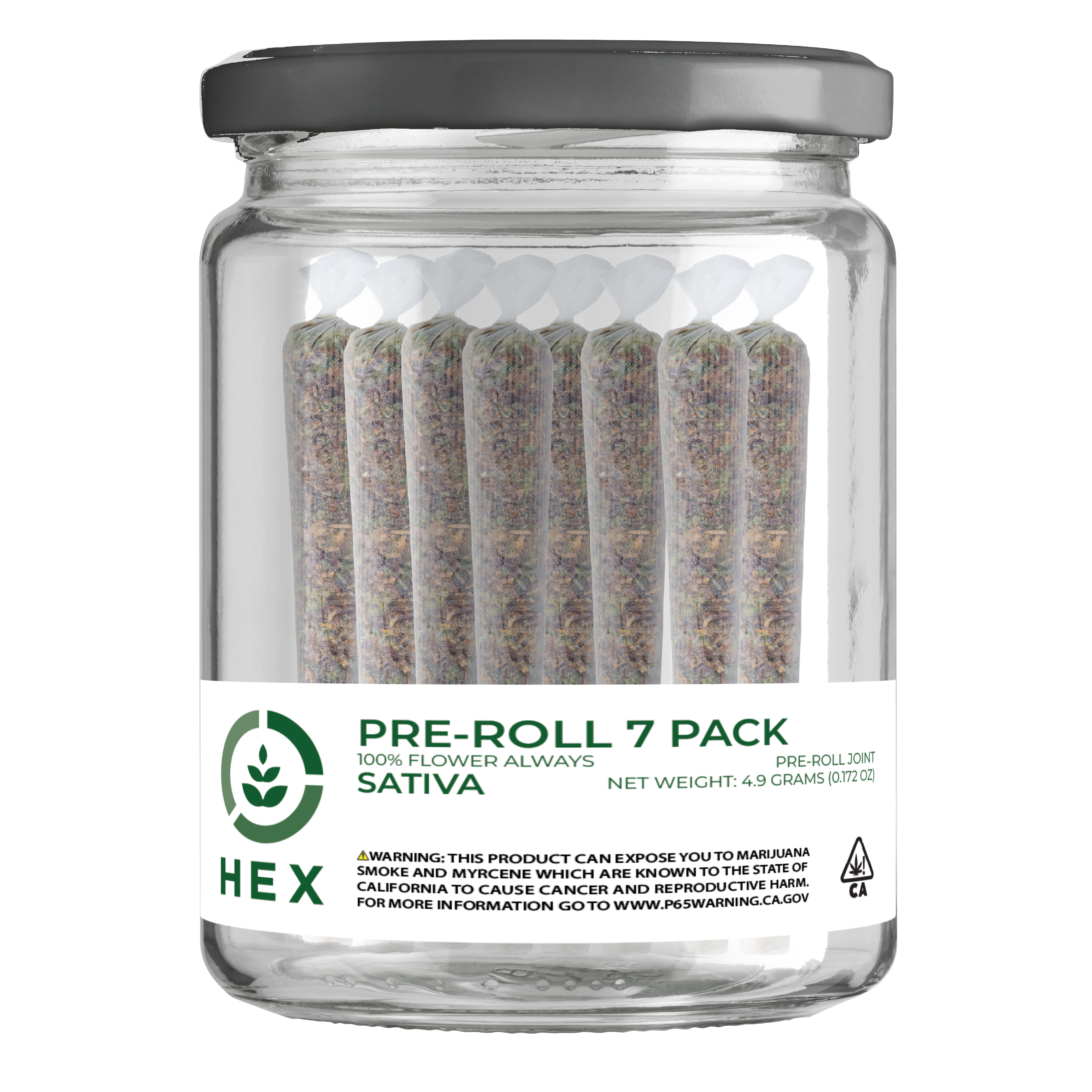 Photograph of product: Hex | Tropical Jack Pre-Rolls (7 Pack) | 4.9g
