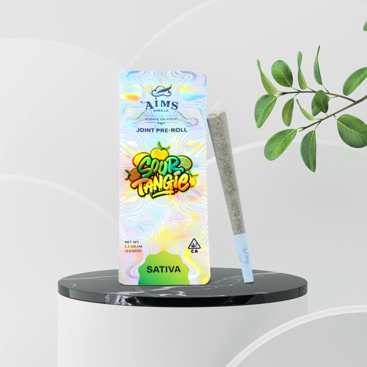 Photograph of Product: Aims - Sour Tangie - Multi Preroll - 7pk - 3.5g