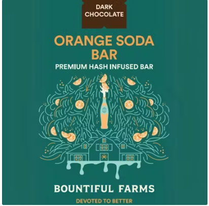 Photograph of product: Orange Soda Bar 100MG